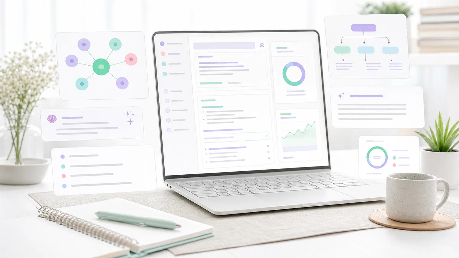 GEO Optimization Tool analysis workspace with audit cards and optimization notes