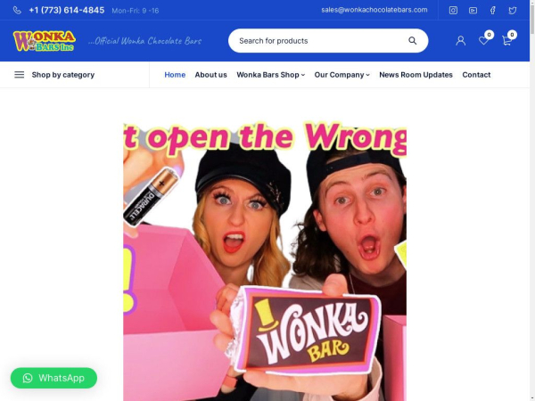 wonkachocolatebars.com